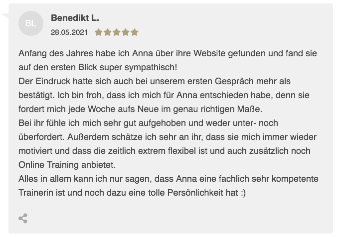 Personal Training und Ernährungsberatung in Regensburg